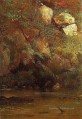 Fougères et rochers sur un remblai Albert Bierstadt